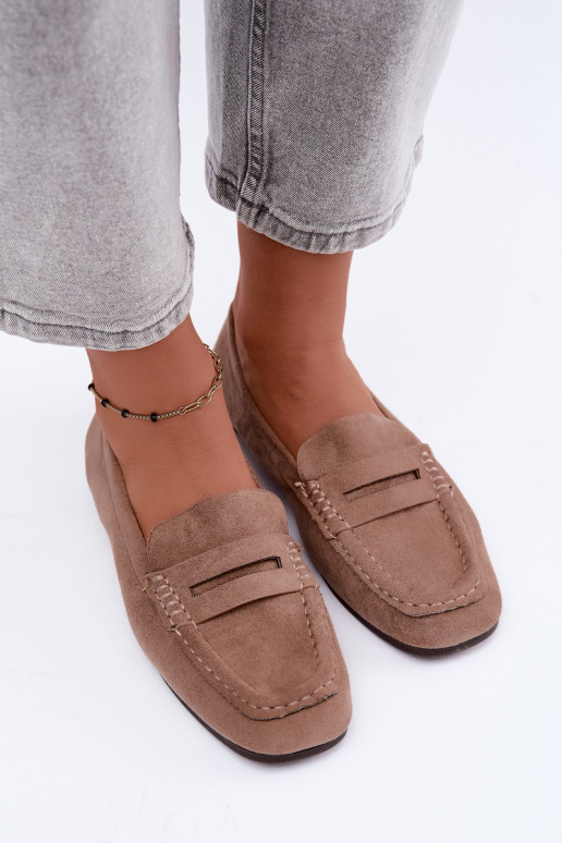 Sylvana flat women's moccasins in sand