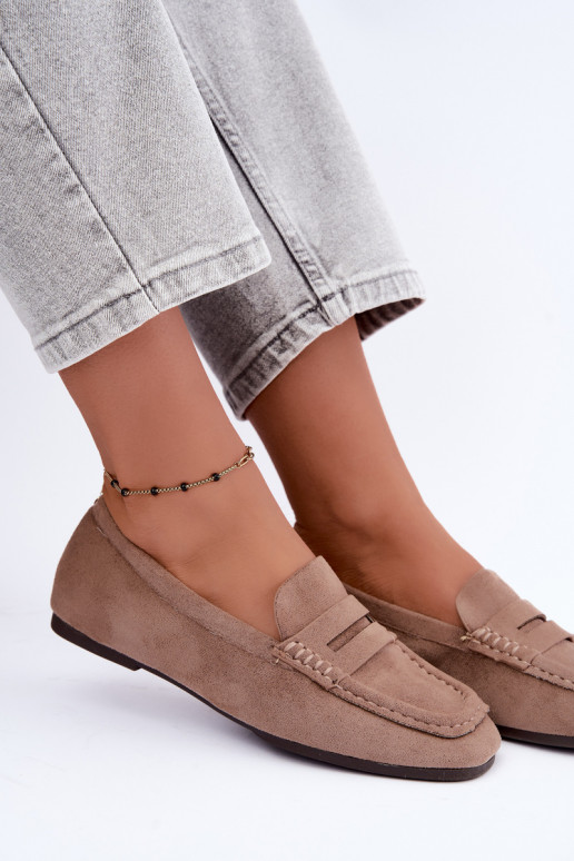 Sylvana flat women's moccasins in sand