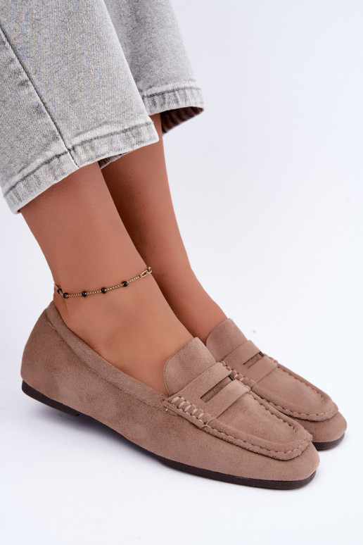 Sylvana flat women's moccasins in sand
