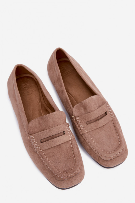 Sylvana flat women's moccasins in sand