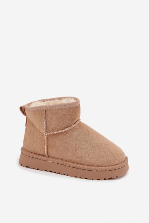 Sand children's snow boots with insulation and fur inside Mireya