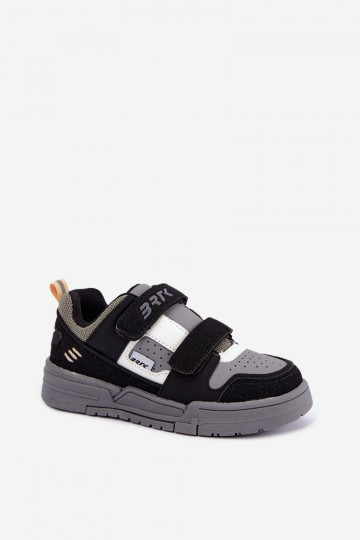Sneakers for boys Bartek 8700210 in black and gray