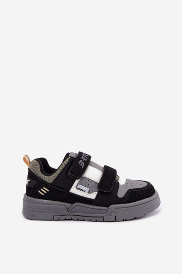 Sneakers for boys Bartek 8700210 in black and gray 2