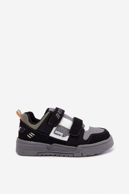 Sneakers for boys Bartek 8700210 in black and gray