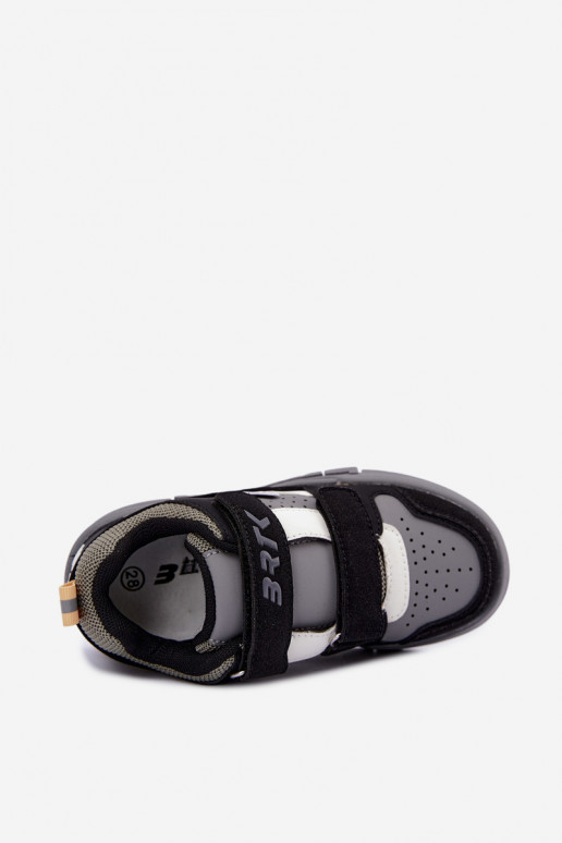 Sneakers for boys Bartek 8700210 in black and gray