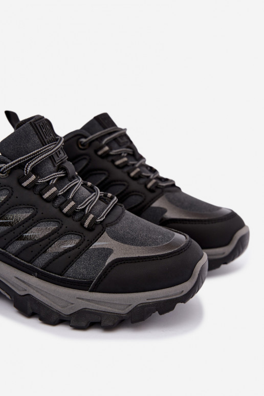 Męskie buty trekkingowe Big Star UU174240 w czarnym kolorze