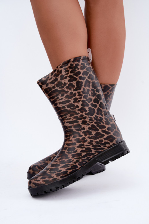 Męskie gumowe buty Solavelle w panterkę