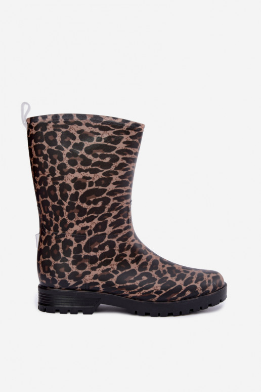 Męskie gumowe buty Solavelle w panterkę