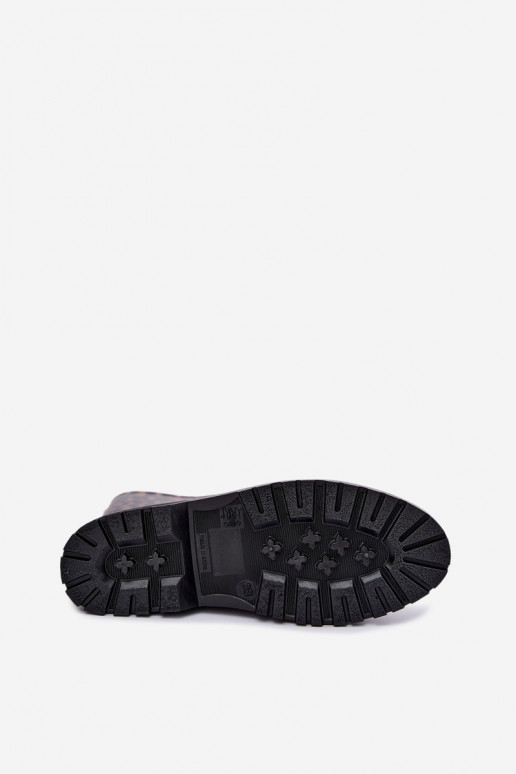 Męskie gumowe buty Solavelle w panterkę