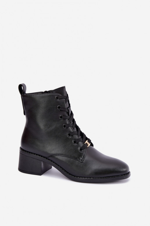 Klocke insulated lace-up ankle boots black Florisse