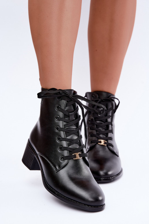 Klocke insulated lace-up ankle boots black Florisse