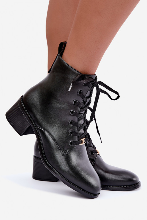 Klocke insulated lace-up ankle boots black Florisse