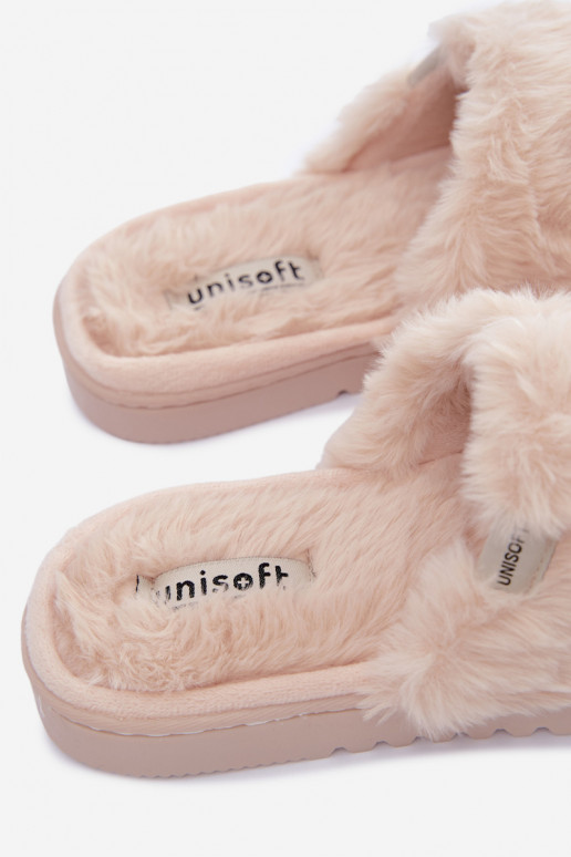 Women's slippers with fur sand Loraline