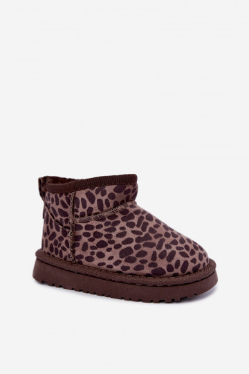Children's snow boots with leopard print Snoelle