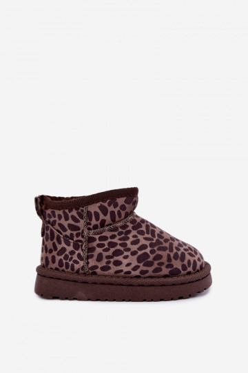 Children's snow boots with leopard print Snoelle 2