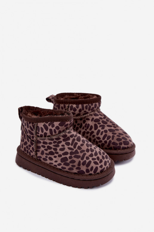 Children's snow boots with leopard print Snoelle