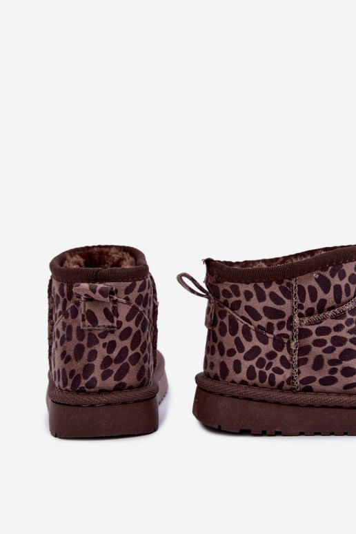 Children's snow boots with leopard print Snoelle