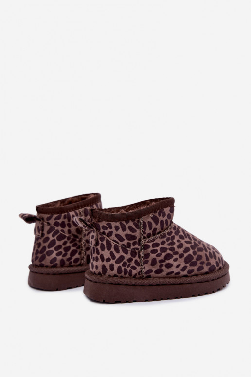 Children's snow boots with leopard print Snoelle