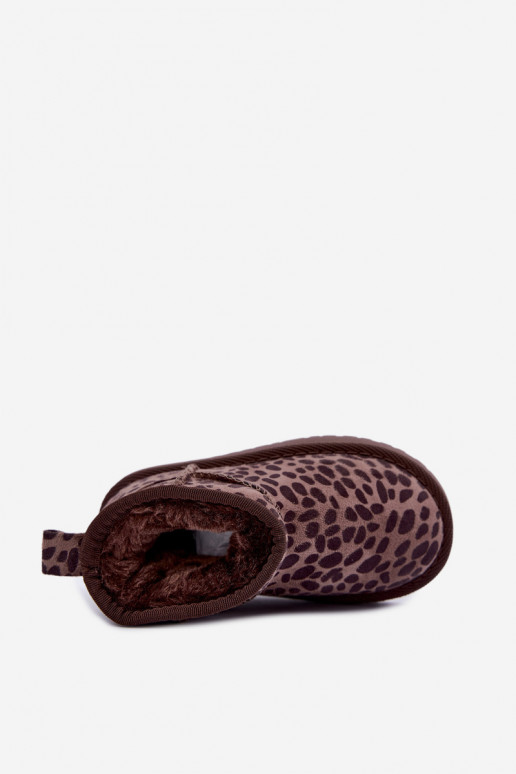 Children's snow boots with leopard print Snoelle