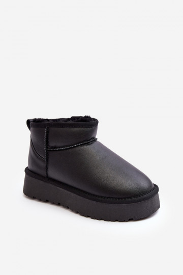 Black women's snow boots with platform Loreley