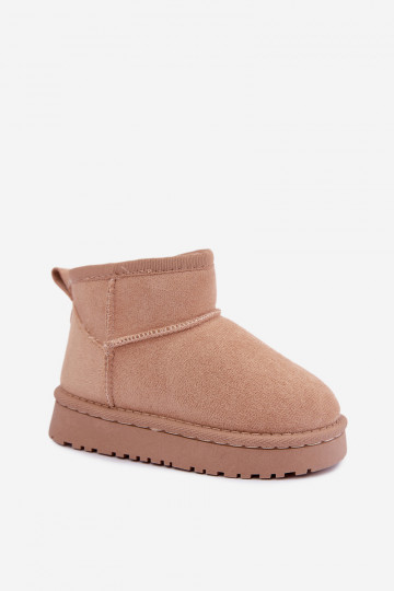 Sand children's snow boots with insulation and fur inside Mireya