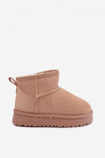 Sand children's snow boots with insulation and fur inside Mireya 2