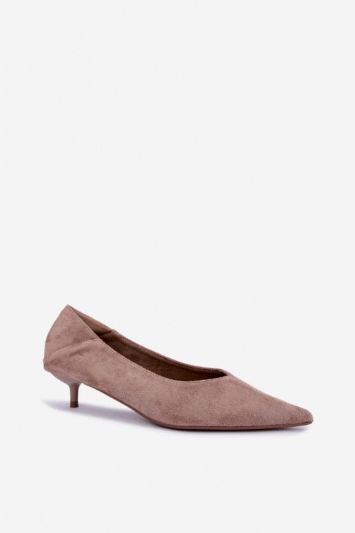 low-heeled shoes in sand color Joresta