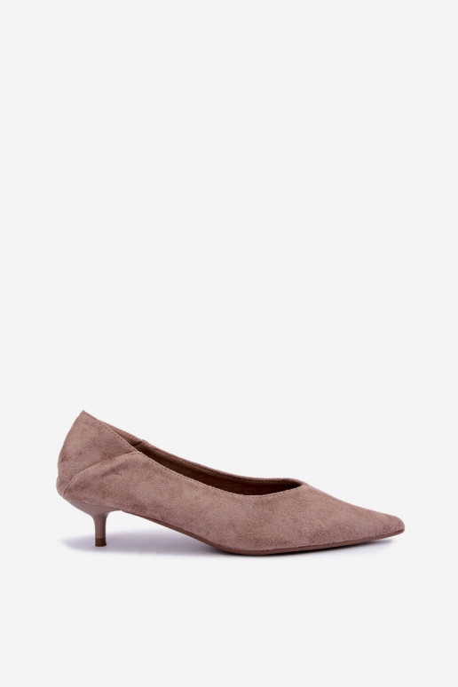 low-heeled shoes in sand color Joresta