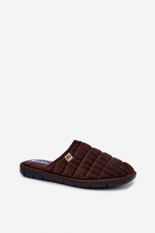 Brown men's slippers Inblu 91000034