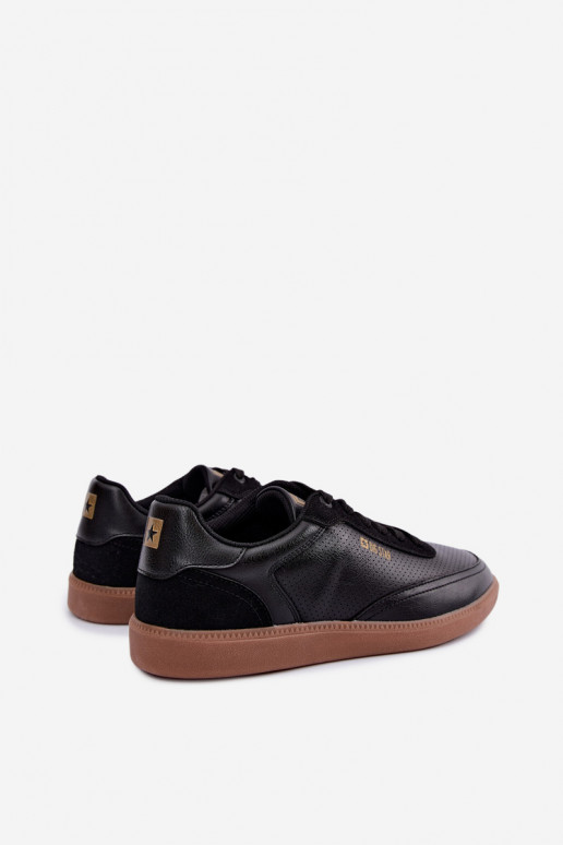 Black men's sneakers Big Star UU174045