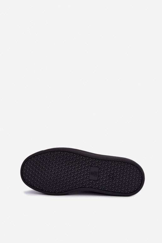 Czarne męskie sneakersy na platformie Big Star UU174291
