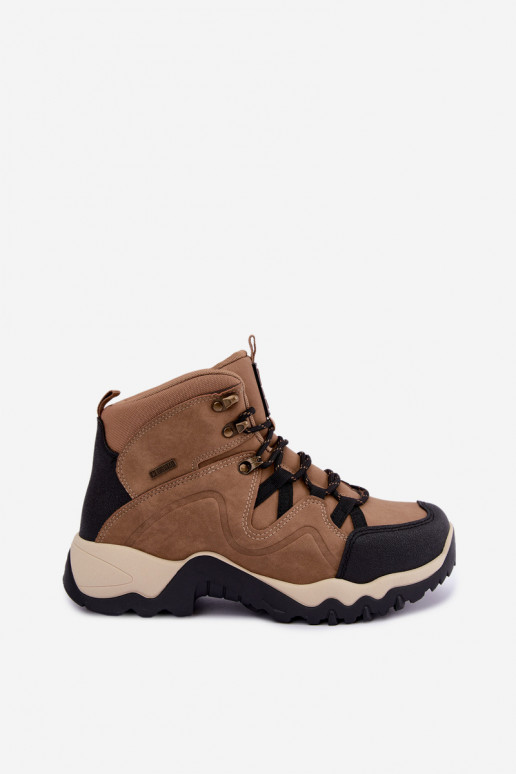 Brown men's hiking boots Big Star UU174182 HI-Poly System