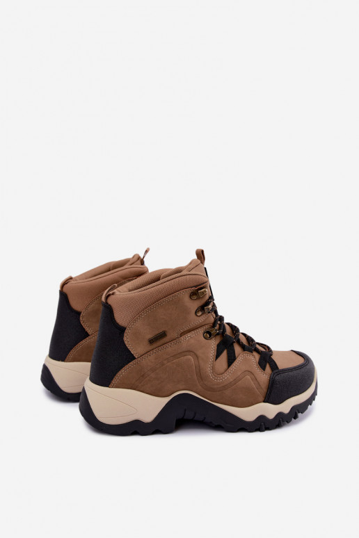 Brązowe męskie buty trekkingowe Big Star UU174182 HI-Poly System