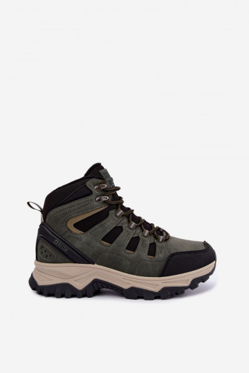 Green insulated men's hiking boots Big Star UU174315 2