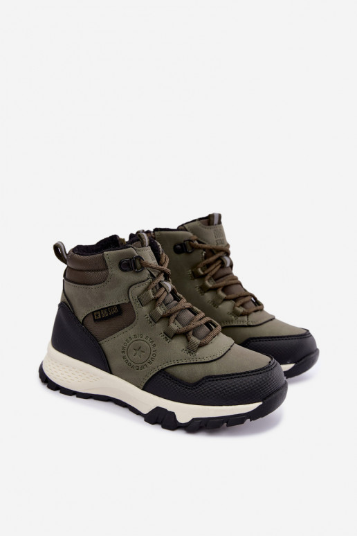 Green insulated children's boots Big Star UU374001