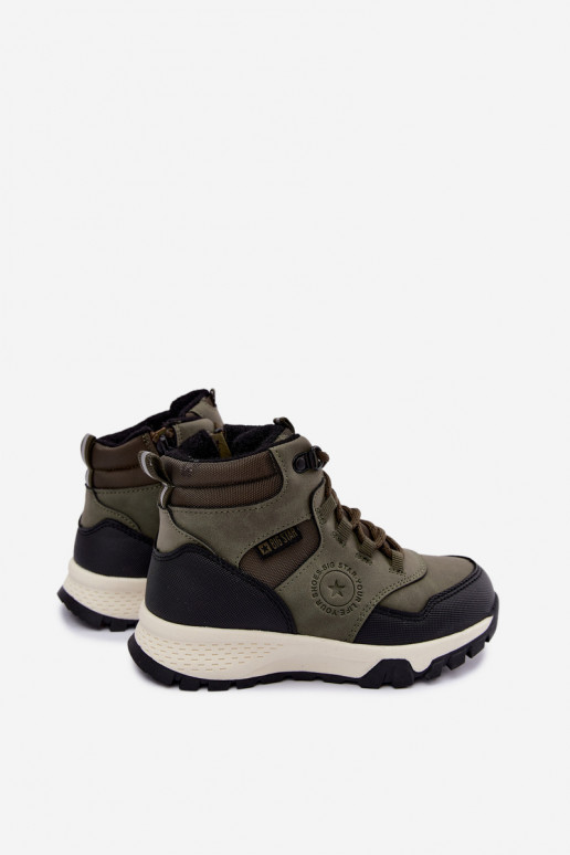 Green insulated children's boots Big Star UU374001