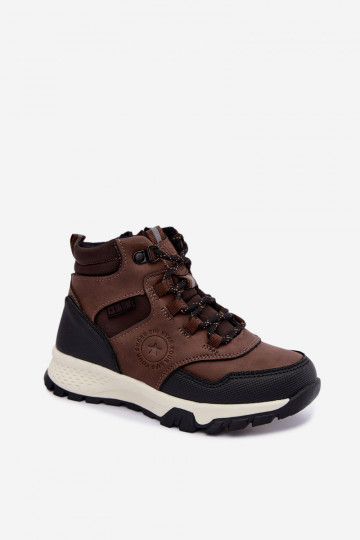 Dark brown insulated children's boots Big Star UU374003