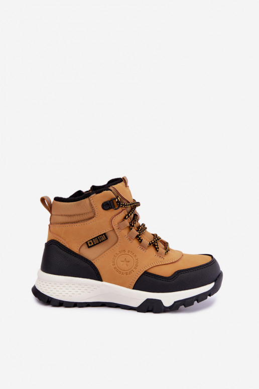 Brown insulated children's boots Big Star UU374002
