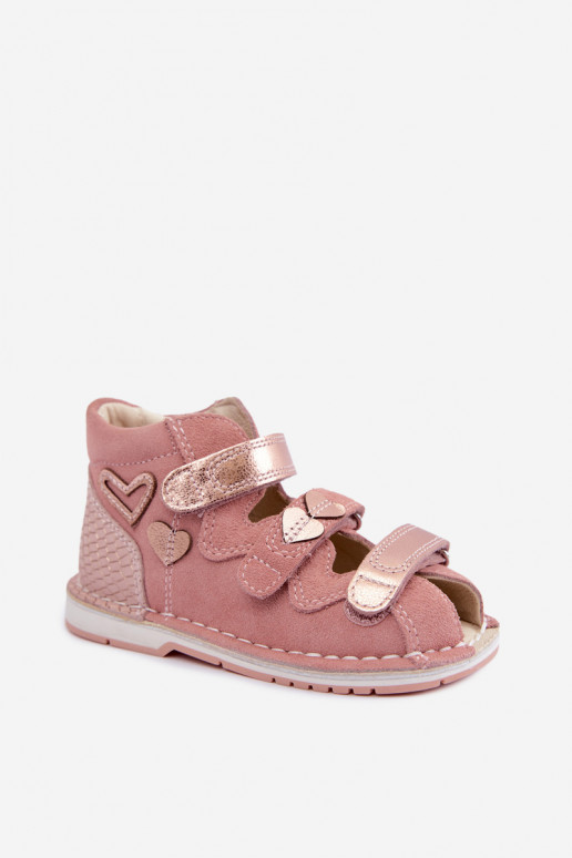 Women's sandals for kids Bartek 8550069 in pink