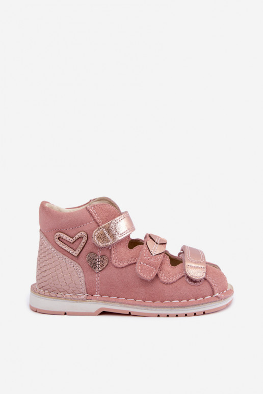 Women's sandals for kids Bartek 8550069 in pink