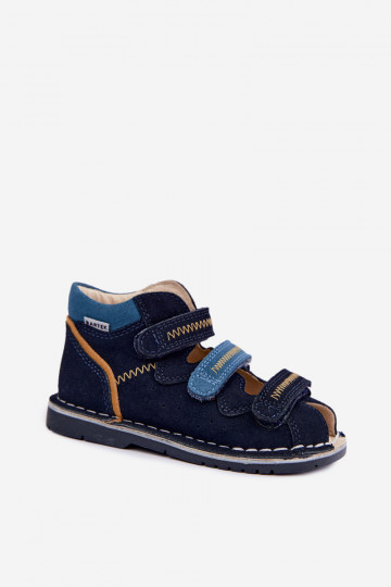 Women's sandals for boys Bartek 8920061 in dark blue