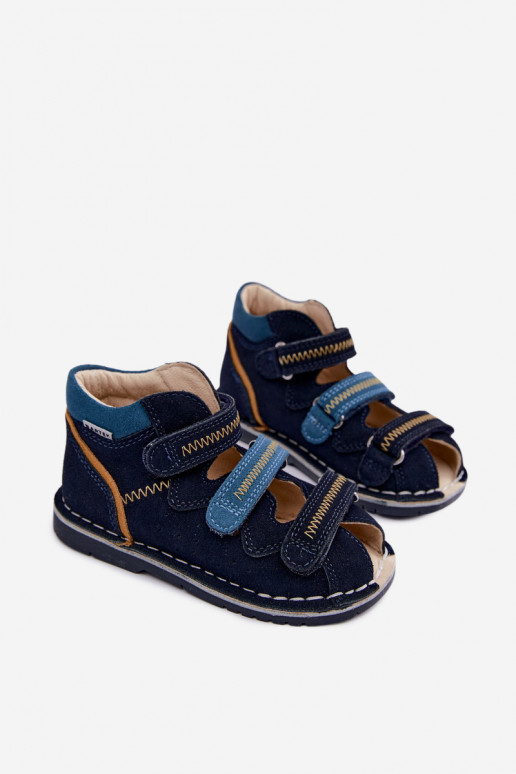 Women's sandals for boys Bartek 8920061 in dark blue