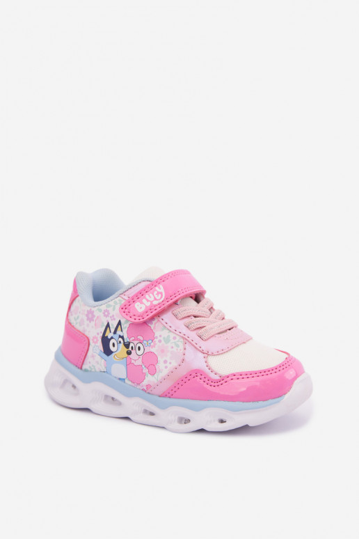 Kids' sneakers Bluey with glitter sole 8704215 in pink