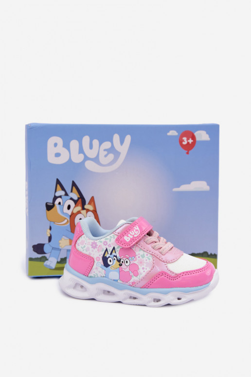 Kids' sneakers Bluey with glitter sole 8704215 in pink