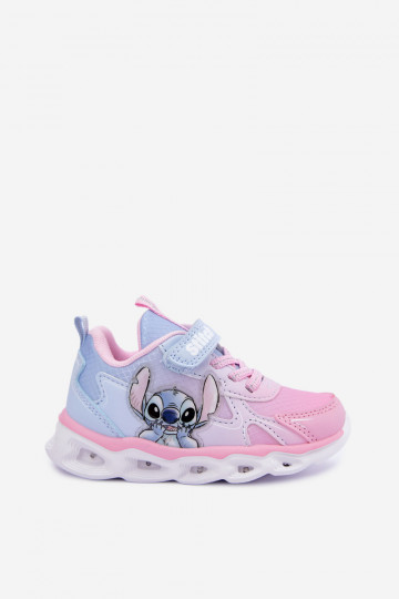 Kids' sneakers Stitch with glitter sole 8703815 in pink-blue 2