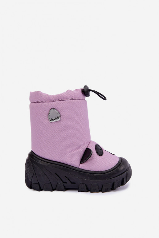 Kids' snow boots made of waterproof material Bartek 11045801 in violet