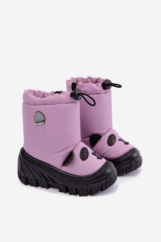 Kids' snow boots made of waterproof material Bartek 11045801 in violet