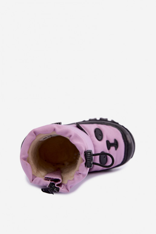 Kids' snow boots made of waterproof material Bartek 11045801 in violet