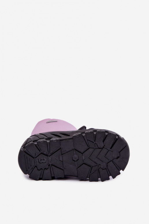 Kids' snow boots made of waterproof material Bartek 11045801 in violet