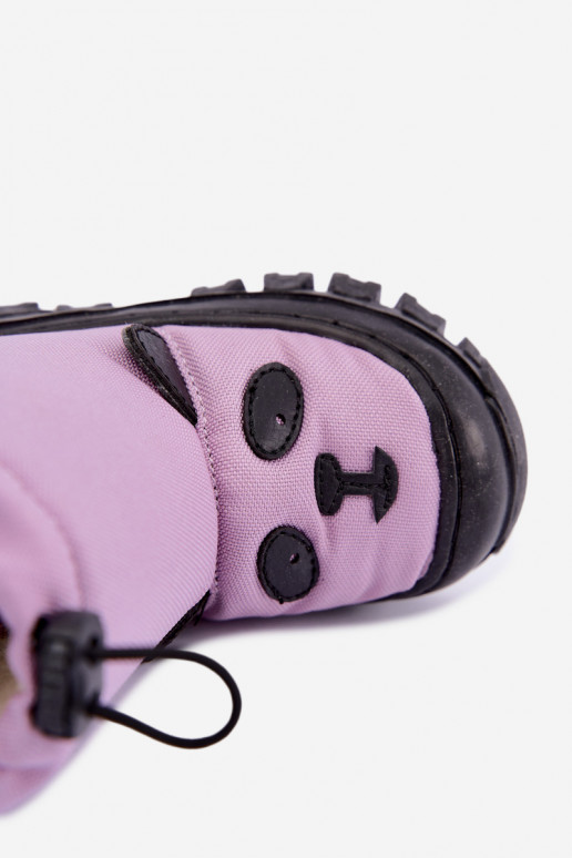 Kids' snow boots made of waterproof material Bartek 11045801 in violet